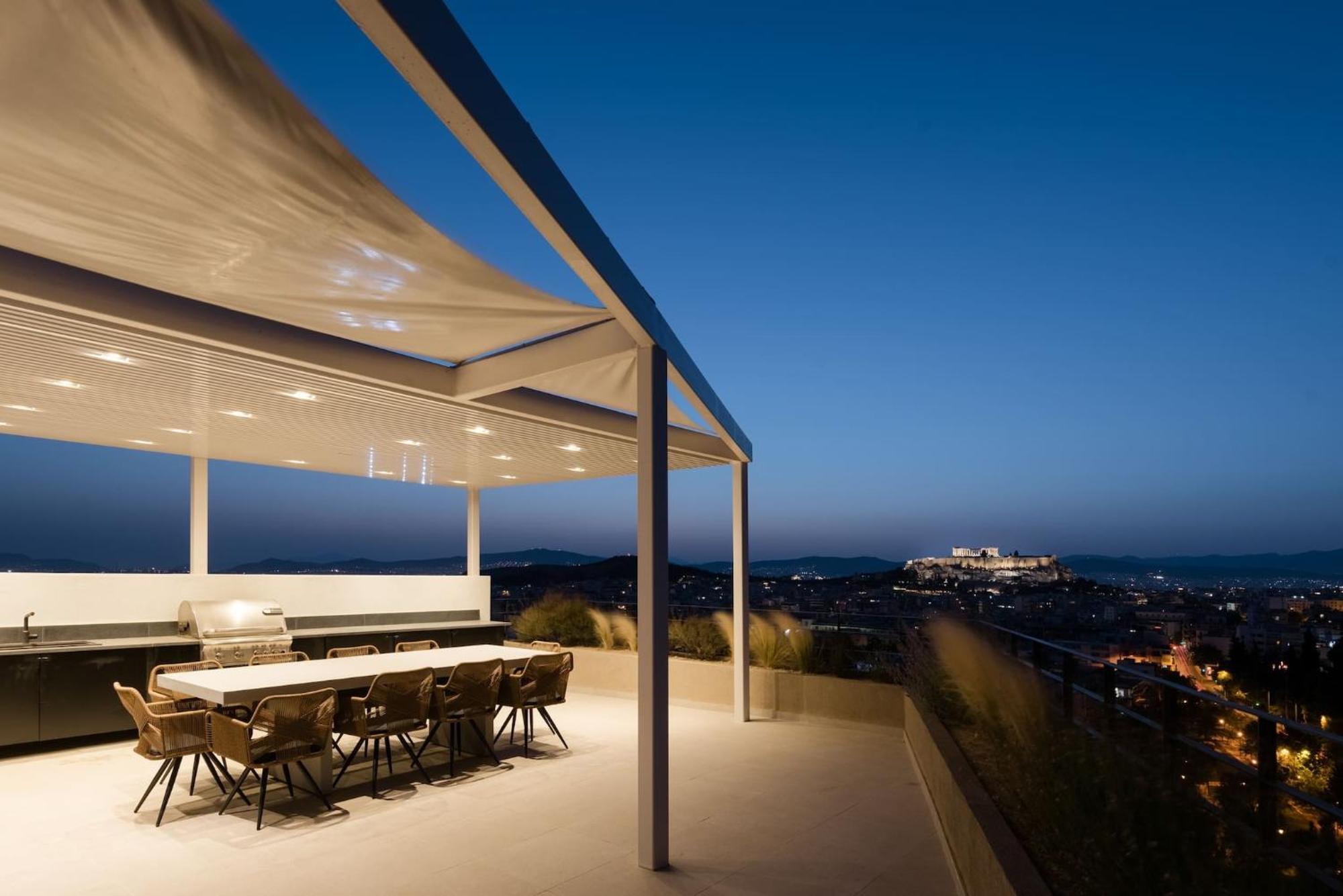 Urban Apt With Stunning Acropolis View & Roofdeck Афіни Екстер'єр фото